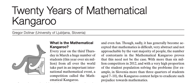 提到这只动物,就不能不说说数学竞赛! 提到这只动物,就不能不说说数学竞赛!