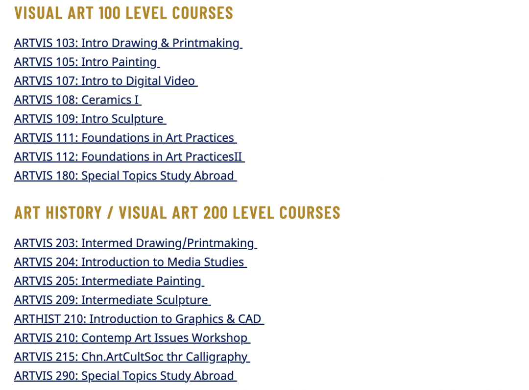 收藏!美国TOP30综合性大学里的本科艺术专业【上】 收藏!美国TOP30综合性大学里的本科艺术专业【上】