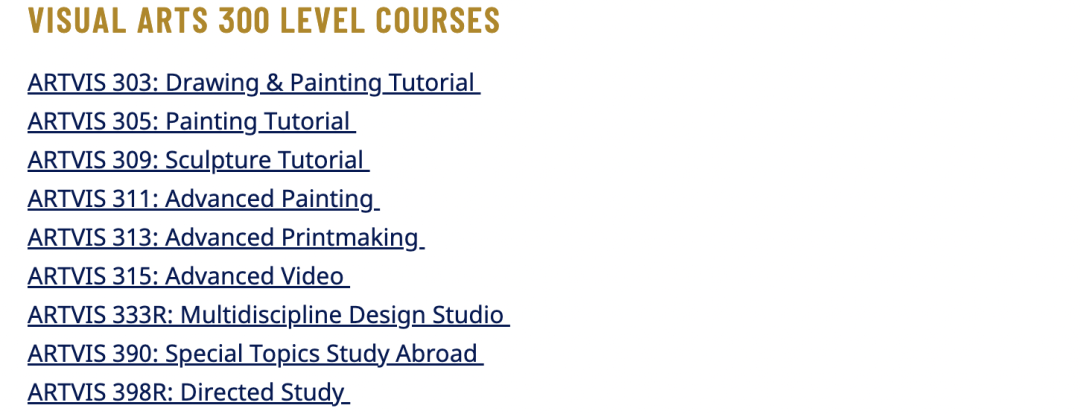 收藏!美国TOP30综合性大学里的本科艺术专业【上】 收藏!美国TOP30综合性大学里的本科艺术专业【上】