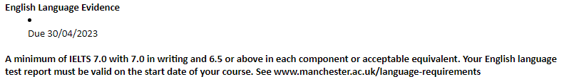 你可知曼彻斯特大学这些硕士专业在申请时需要带上雅思成绩? 你可知曼彻斯特大学这些硕士专业在申请时需要带上雅思成绩?
