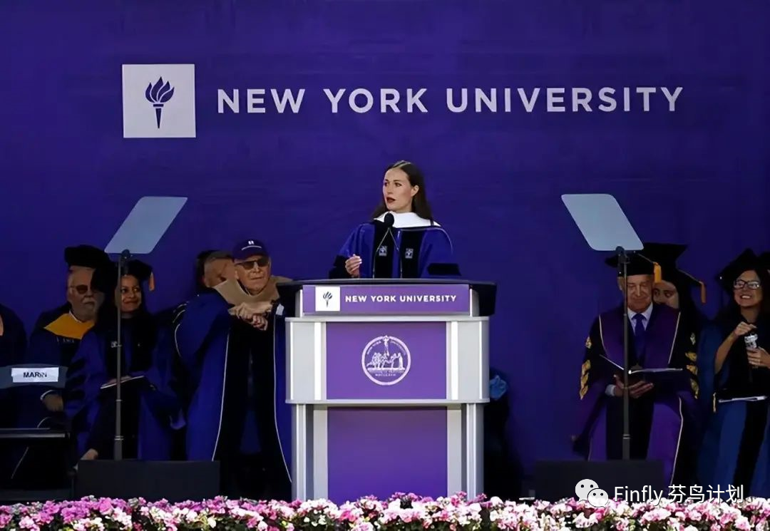 纽约大学第190届毕业典礼落幕!芬兰总理荣获博士学位并发言 纽约大学第190届毕业典礼落幕!芬兰总理荣获博士学位并发言