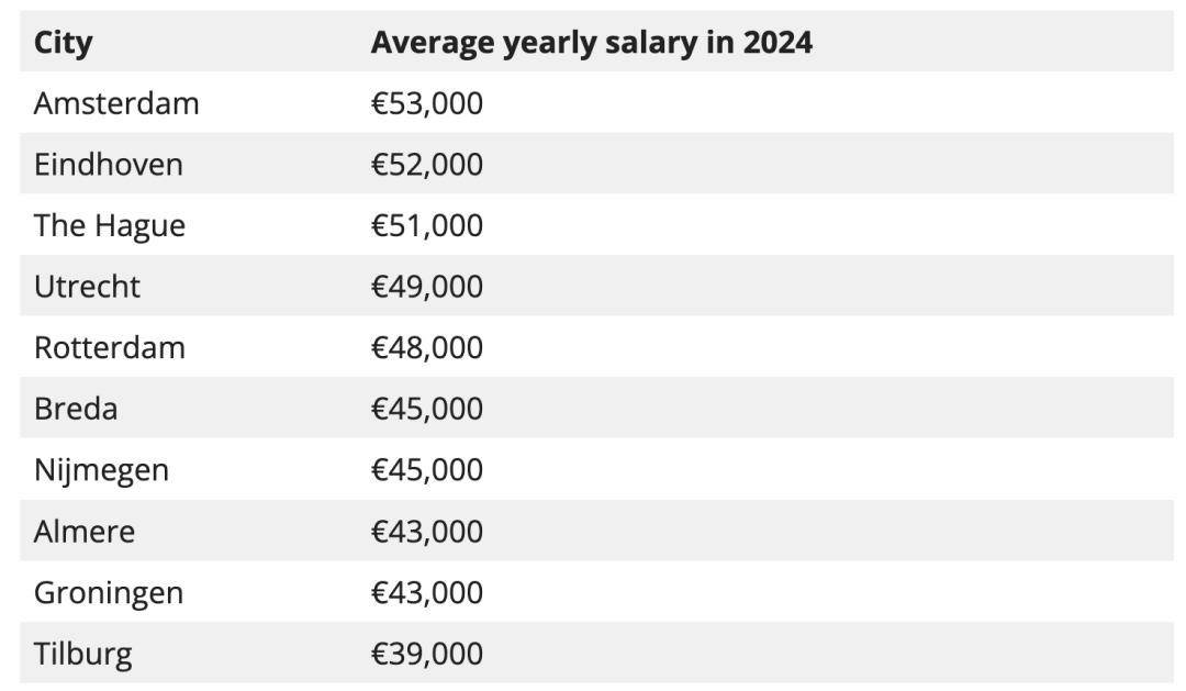 2024荷兰最新薪资情况大公开!留荷打工人一年到底能赚多少钱? 2024荷兰最新薪资情况大公开!留荷打工人一年到底能赚多少钱?