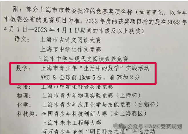 AMC8 VS 思维100 | 上海三公更看重哪个? AMC8 VS 思维100 | 上海三公更看重哪个?