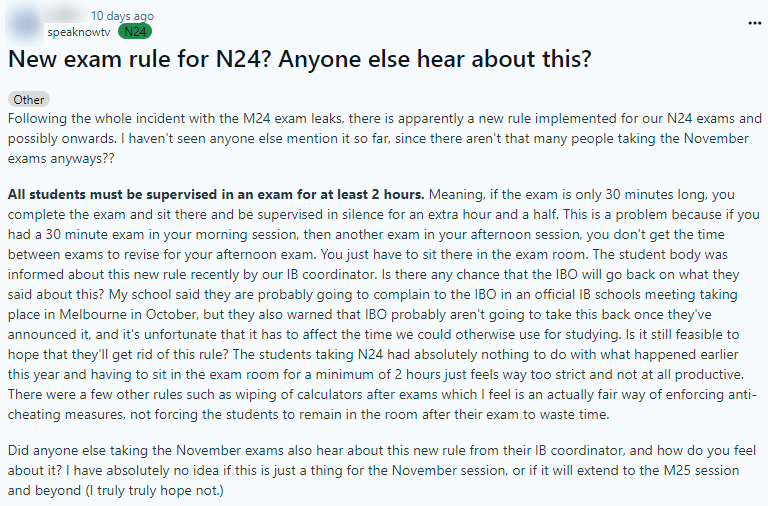 最新!IBO官宣:加强11月考试监管,将设置最少2小时的监管时间?! 最新!IBO官宣:加强11月考试监管,将设置最少2小时的监管时间?!