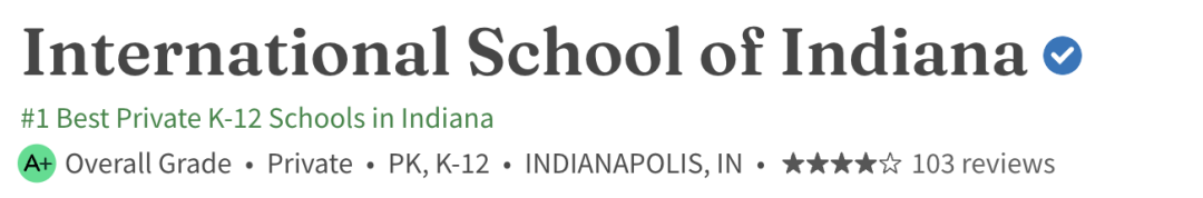 美国International School of Indiana印第安纳国际学校介绍