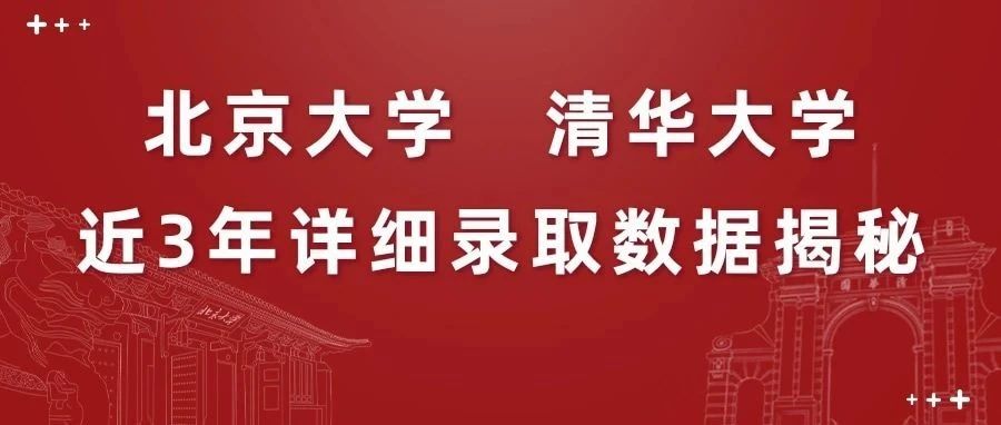 清北近3年详细录取数据揭秘！强基录取占比稳定在29%左右